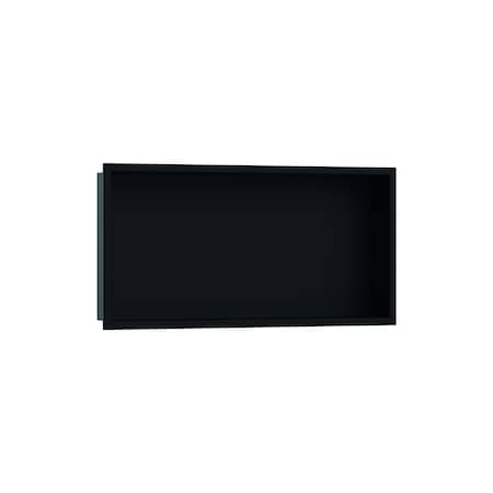 Hansgrohe XtraStoris Original Wall Niche with Integrated Frame 12"x 24"x 4" in Matte Black 56064670