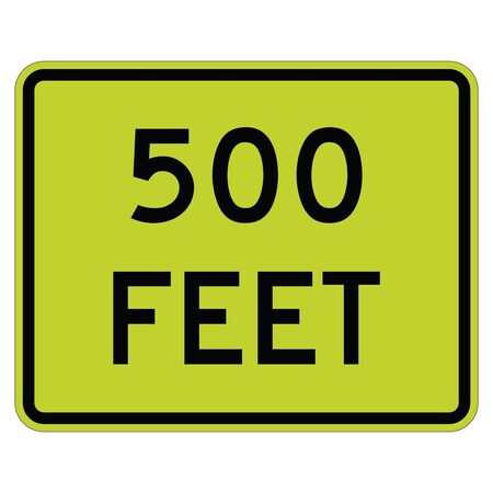 Sign Solutions Usa Traffic Sign, 24 in Width, Aluminum Sign, Horizontal Rectangle DUS06DFG2418W16-2P