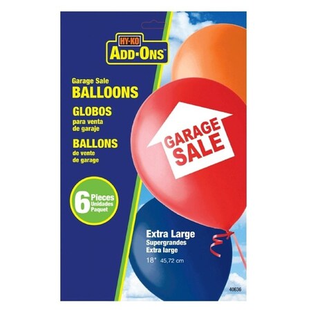 Hy-Ko ADDOns Series Balloon, GARAGE SALE, Vinyl 40636
