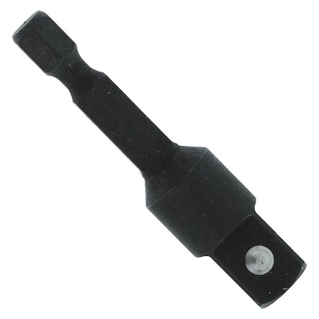 Diablo Socket Adapter, 1/4 in Drive, Hex, Square Drive, 2 in L DSA0250B