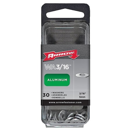 Arrow Fastener Rivet Washer Alum 30Pk 3/16In WA316