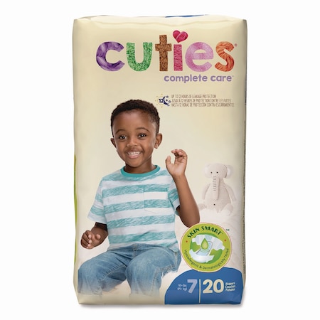 Cuties Premium Jumbo Diapers, Size 7, 41 lbs and Up, 80PK CRD701