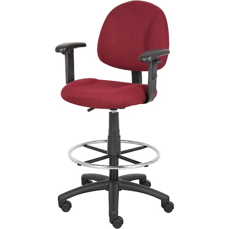 Boss Drafting Stool (B315-By) W/Footring And Adjustable Arms B1616-BY