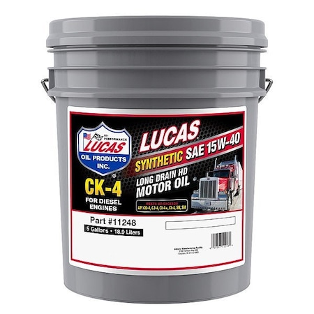 Lucas Oil Oil, 5 gal Sz, Amber 11248