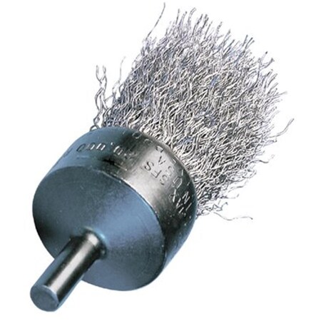 Advance Brush 1 Inch Crimped Wire End Brush .006 Ss Wire 1-4 Inch Shk 410-82991