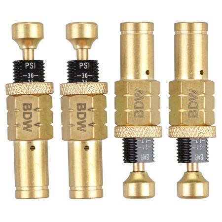 Bulldog Winch Tire Deflators, settable , set of 4, 4PK 42089