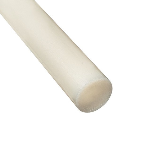 Zoro Select Nylon Rod, 1.25"Dia, 2ftL, Black RNYLMD1.250EXT
