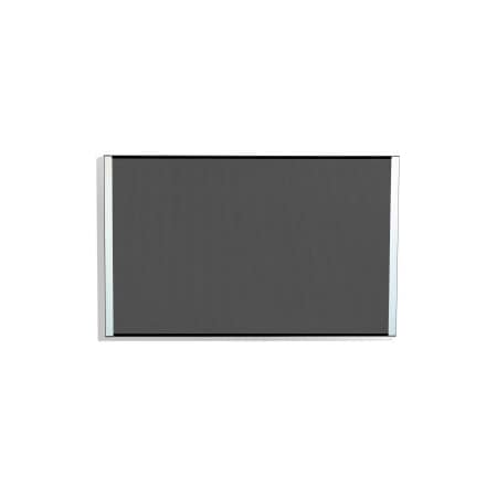 Iceberg Iceberg Perforated Steel Magnetic and Tackable Bulletin Board - Charcoal - 24in x 38in 34110