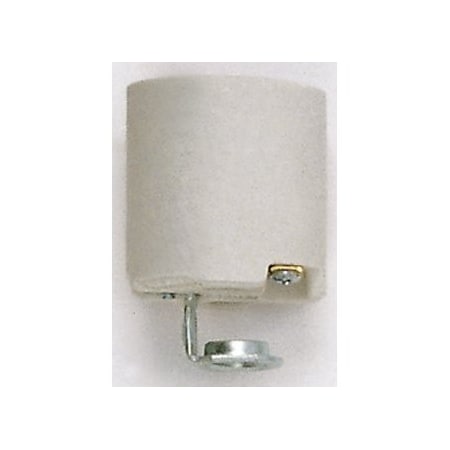 Satco Porcelain Socket With 1/8 IPS Hickey Aluminum Screw Shell Unglazed 660W 250V 90/419