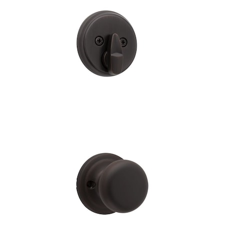 Kwikset Single Cylinder Interior Hancock Knob Trim Venetian Bronze Finish 971H-11P