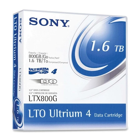 Sony LTO4 Ultrium 1.6TB Data Cartridge, 800GB LTX800G