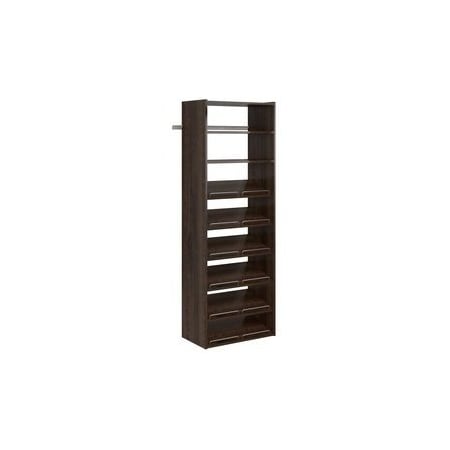 Easy Track Living Essential Shoe Tower Closet Organizer Kit, Truffle PH36-TR