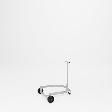 Pucel Low Drum Dolly Truck, with Steel T-Handle, 28 in W x 33 in H, Light Blue LBR-909