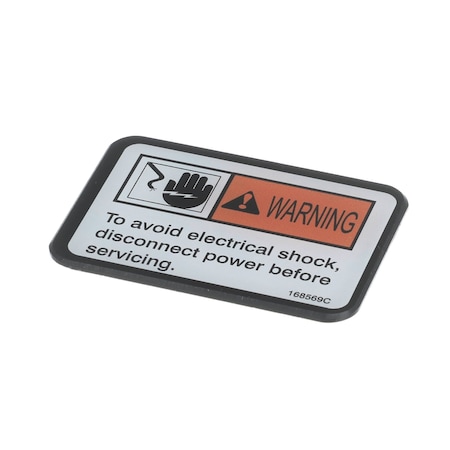 Henny Penny LABEL-WARNING DISC. POWER 168569
