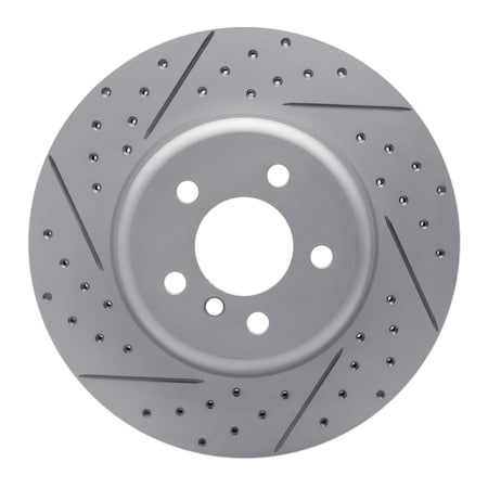 Dynamic Friction Co DFC Geoperformance Rotor - Drilled and Slotted 830-31106R