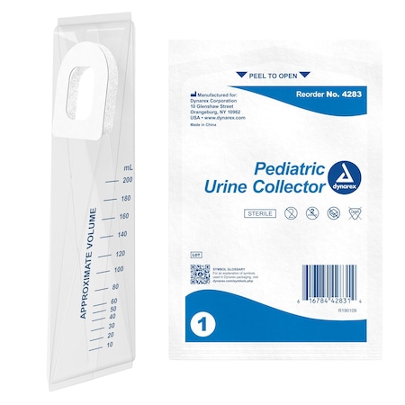 Dynarex Pediatric Urine Collector, 50PK 4283