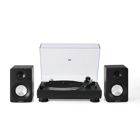 Crosley Radio KT100BT Record Player With S100 Speakers KT100BT-BK