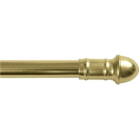 Kenney Mfg KN3873 Cafe Rod, 716 in Dia, 48 to 84 in L, Brass KN387/3NP
