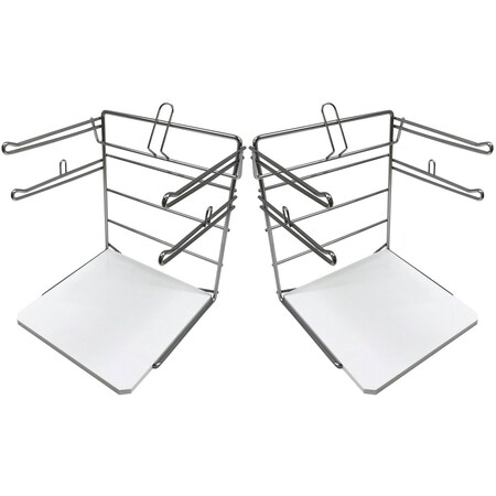 Angola Wire Products T-shirt Bag Rack With Heavy-Duty Polyethylene Base, PK2 C-TSBR16