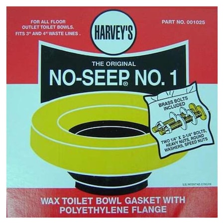 Harveys No-Seep No. 1 Wax Ring Kit Multicolored Polyethylene/Wax 1025