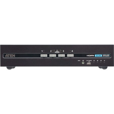Aten ATEN 4-Port USB HDMI Dual Display Secure KVM Switch with CAC (PSD PP v4.0 Compliant) CS1144H4C