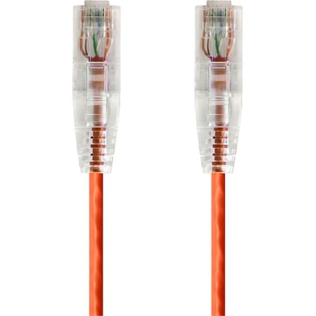 Monoprice SLIMRUN  CAT6 UTP CABLE-3FT ORANGE 14807
