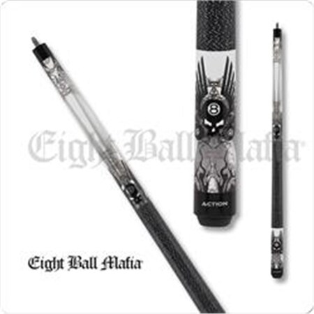 Eight Ball Mafia Cues 12.5 mm Action Eight Ball Mafia Pool Cue JREBM01
