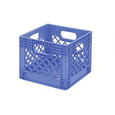Orbis Dairy Case/Dairy Crate 13 1/8 in L, 13 1/8 in W, 12 1/8 in H, Plastic, Blue DY16 Dark Blue