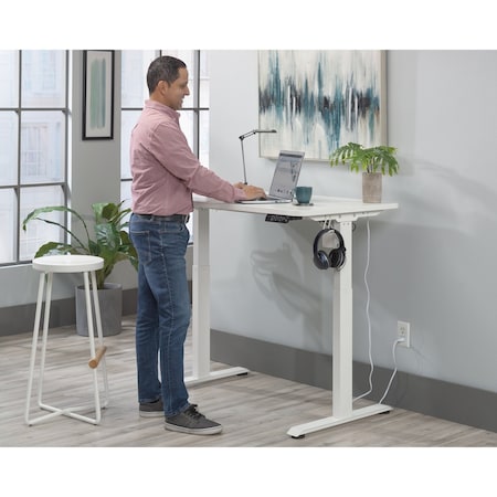 Sauder Oe 48x24 Adj Height Desk White 3a 433781