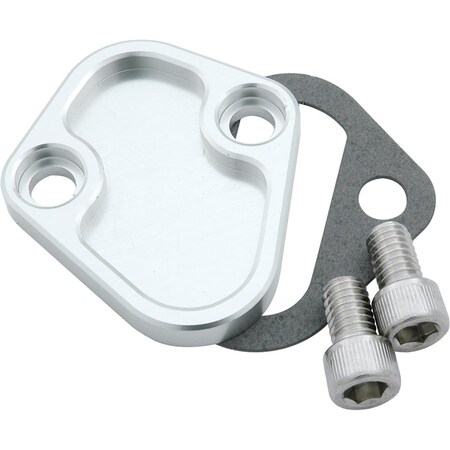 Powerhouse Fuel Pump Block Off Plate for Big Block Chevy - Clear PO3631683