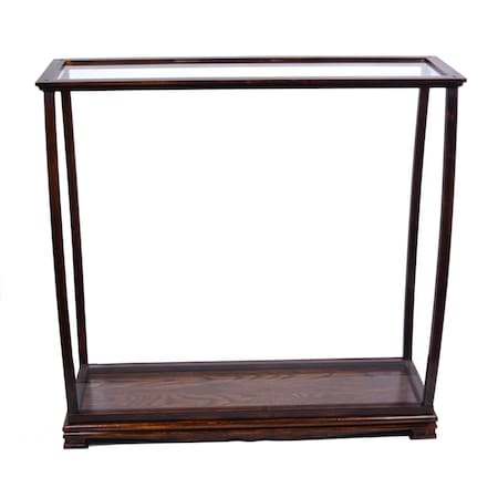 Homeroots 14in Silver And Clear Glass Standard Display Stand 364380