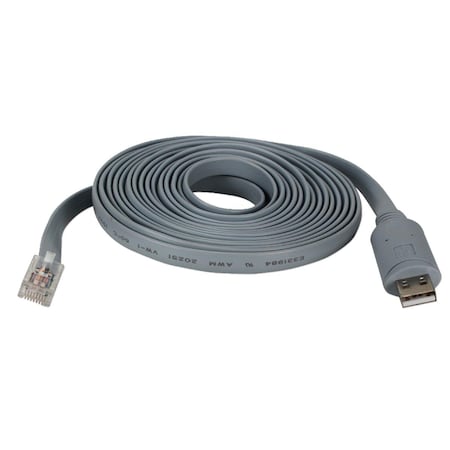 Qvs 6 ft. USB to RJ45 Cisco RS232 Serial Rollover Cable QV435992