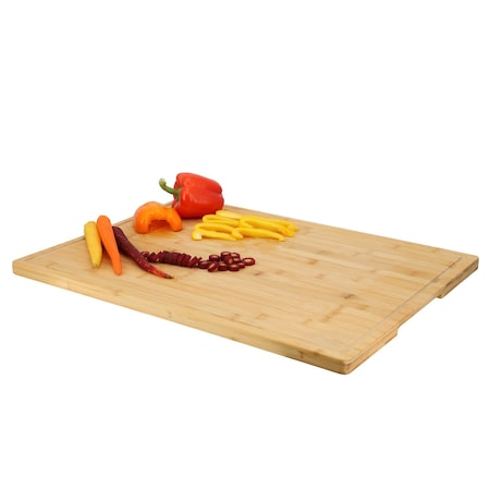 Megachef 20 x 14 Inch Rectangle Bamboo Cutting Board 750122137M