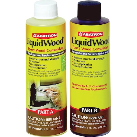 Abatron LiquidWood - Includes 6 Oz. Part & 6 Oz. Part B ABLWAB6OR