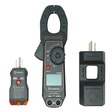 Southwire Clamp Meter Kit, LCD Display 20025K