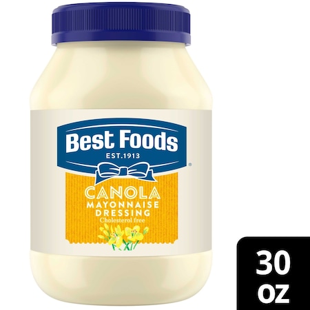 Best Foods Canola Mayonnaise Dressing, 30 Fluid Ounce, 12PK 84115130