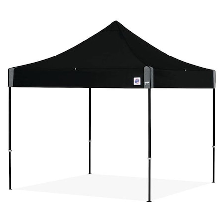 E-Z Up 10 ft. Eclipse Steel Shelter Black Frame & Black Top EZUEC3STL10KFBKTBK
