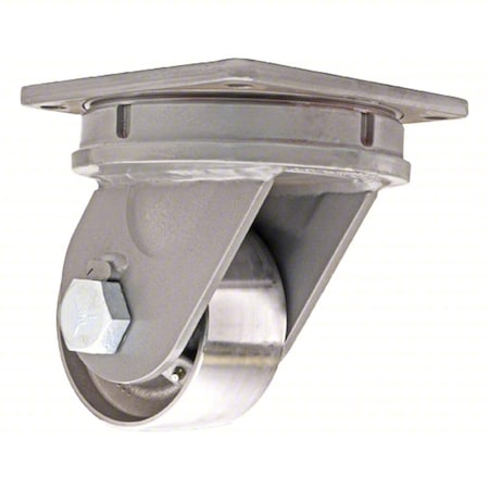 Hamilton Plate Caster, Swivel, Steel, 11"H S-ZFMD-83FST