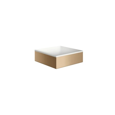 Axor Suite Sinks Square Sink without Overflow, 11 1/4" x 11 1/4" in Brushed Bronze 42002140