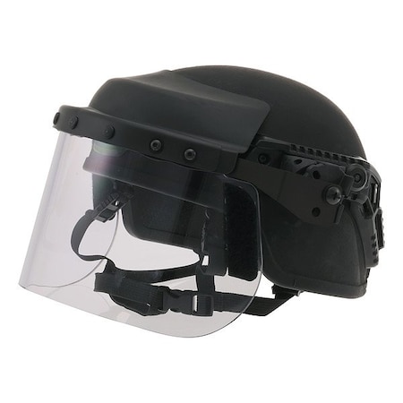 Paulson Rail Mounted Face Shield, Black; Clear DK7-X.250-RCLE