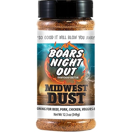 Boars Night Out Boar's Night Out Championship BBQ Series BBQ Rub, Midwest Dust, 12.3 oz OW86540