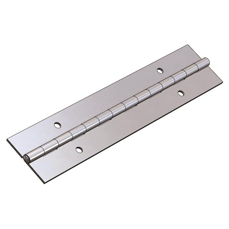 Taco Marine 1.25 x 0.040 x 72 in. Stainless Steel Annealed Piano AWG Hinge 3007.2253