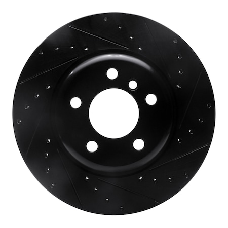 Dynamic Friction Co DFC Brake Rotor - Drilled and Slotted - Black 633-31103R