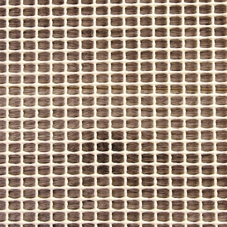 Homeroots 8' x 10' Ivory Striped Weave Non Slip Rug Pad 392333