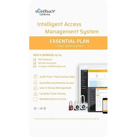 Egeetouch Essential Plan, Intelligent Access-contr 5-IAM-200021