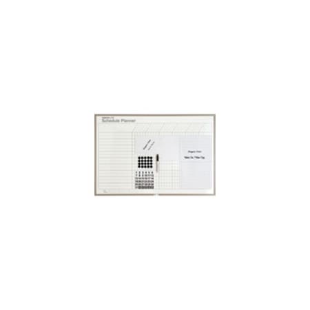 Magna Visual Schedule Planner Board Kit 3 ft. x 4 ft. ML-344
