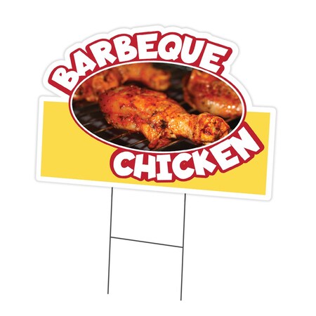 Signmission Barbeque Chicken Die Cut Yard & Stake outdoor plastic coroplast window, C-DC-1216-Barbeque Chicken19 C-DC-1216-DS-Barbeque Chicken19