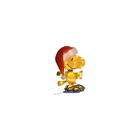Product Works Peanuts Skating Woodstock 2D Christmas Decoration, 35 Lights, 20 In. 86215