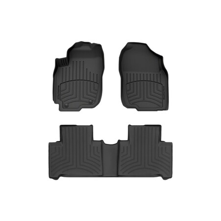 Weathertech Black, Front and Rear FloorLiner HP 44510-1-3IM