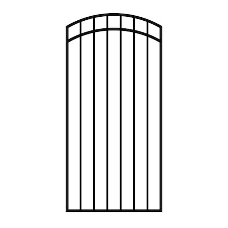 Nuvo Iron 33 in x 68 in DIAMOND TOPPED ORNAMENTAL IRON GATE GGI0440/RG02/AG03